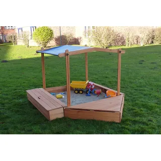 Promadino Sandkasten Multi inkl. Bugbox, Sonnendach und Sitzbox