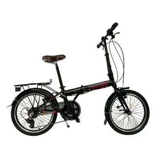 Toys Store 20 Zoll Alu Faltrad Klapprad Shimano 7Gang-Schaltung Klappfahrrad schwarz/rot