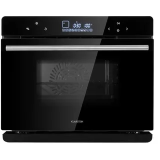 Klarstein MasterFresh Dampfbackofen - Stand-Dampfgarer, 24 Liter, 230 °C, 1,4 Liter Wassertank, Dampfgaren: 1100W, Backofen: 1900W, TouchControl, 12h-Timer, 9 Programme, freistehend, schwarz