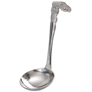 Gräwe Sahnelöffel Edelstahl 18/0 groß Rosendekor