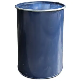 plasteo plasteo® 200 Liter Metallfass Tonne mit Deckel Stahlfass Ölfass Feuertonne Behälter Tonne Blechfass Stehtisch Brenntonne Ghettofass, Blau Grün Türkis Vielseitig einsetzbar (Ohne Spannring)
