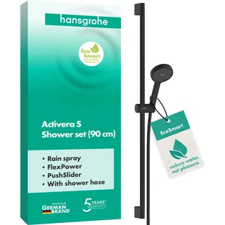 Hansgrohe Activera S Duschset 95 1 Strahlart Mattschwarz 28042670
