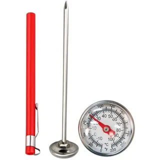 1Pc Bodenthermometer Garten,Bodentemperatur-Thermometers,Thermometer Garten,Gartenthermometer,Bodentemperaturmesser Aus Edelstahl,Gartenzubehör Kompost-Thermometer Für Topfpflanzen,Wetterstationen