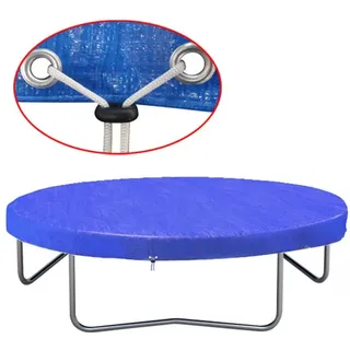 vidaXL Trampolinabdeckung PE 360-367 cm blau