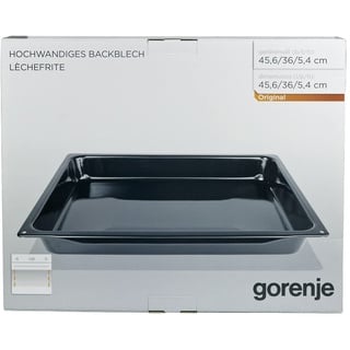 Gorenje 242135 ORIGINAL Backblech Fettpfanne Fettpfannenblech Blech Kombiblech Grillpfanne Fettpfannenblech Backofenblech Bratblech Universalpfanne 456x360x54mm AC016 XXL Backofen Herd Ofen