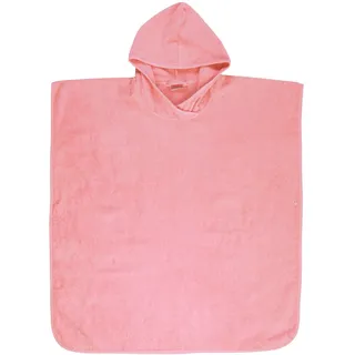 Wörner Badeponcho WÖRNER "Badeponcho Uni" Gr. M, rosa (erika), L:80cm, Baumwolle, Hausmäntel, maschinenwaschbar, trocknergeeignet