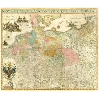 Historische Karte: DEUTSCHLAND um 1630 (Plano 2 Bögen)