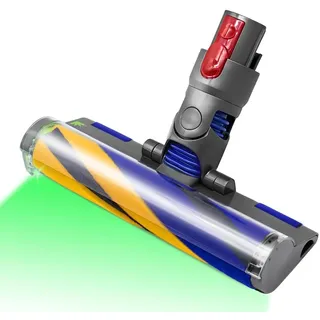 LCJM V12 Slim Elektrische Bürste Für Dyson V12 Detect Slim/Digital Slim LED-Leuchten Ersatzteile,Elektrischer LED Fluffy Soft Roller Reinigungskopf Für Dyson V12 Digital Slim