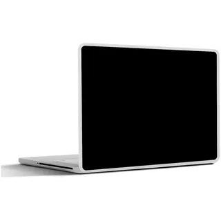 MuchoWow Laptop-Aufkleber Schwarz - Einfarbig, (1tlg), Selbstklebendes Laptop Folien Cover, Sticker, Kratzschutz, 40x30 cm bunt Ø 50.00 cm x 40 cm x 30 cm