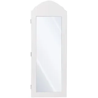 ML-Design Schmuckschrank mit Spiegel 35x95x9 cm Weiß