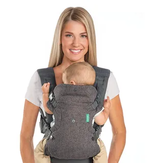 Infantino Flip 4-in1-Babytrage (grau/türkis)