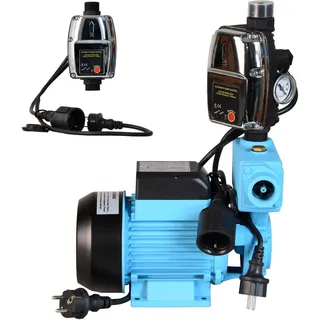 Hauswasserautomat WZP 750 mit Elektronische Druckschalter CSK 5 - Wasserpumpe (3000l/h, 750W, Förderhöhe 55m) - Gußeisen - Gartenpumpe - für Garten Bewässerung - Pumpensteuerung Trockenlaufschutz