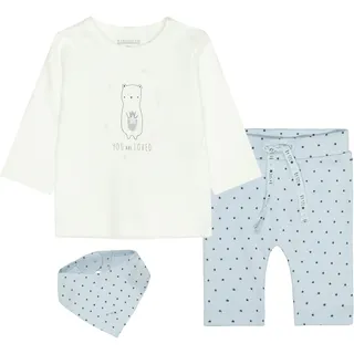 Staccato Neugeborenen-Geschenkset STACCATO, Mädchen, Gr. 68, blau (hellblau), Oberstoff: 100% Baumwolle., kontrastfarbene Details, unifarben, Basic, KOB Set-Artikel, Baby Set 3-teilig
