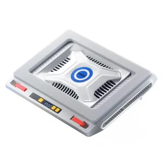 llano Laptopkühler - Laptop-Kühler für Schnelle Kühlung 13-17.3 Zoll Notebook, Laptop-Cooling-Pad mit Stufenloser Geschwindigkeit 12cm Leistungsstarker Turbo-Lüfter & Dichtungsschaum Weiß