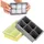 Silikon 6er Eiswürfelform Silikon Eiswürfelform groß Ice Cube Tray lebensmittelecht Ice Tray Grau Grau Gelb