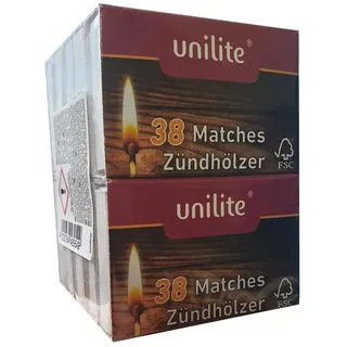 Unilite Streichhölzer 10er Verpackung je ca. 38 Stück