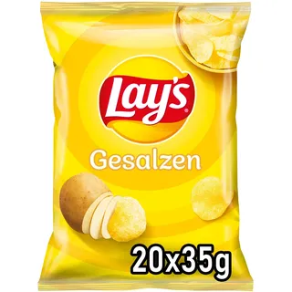 lay ́s® gesalzen Chips 20x 35,0 g, 20 St.
