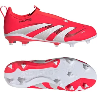 Adidas Predator League Laceless Kids FG Fußballschuh ROT|WEISS|SCHWARZ 34