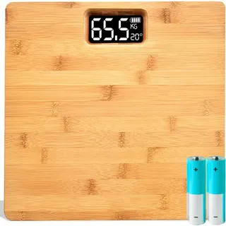 Retoo Personenwaage bis 180 kg, mit Step-On Technologie – Präzise Sensoren, Großes LCD-Display, Genauigkeit 100 g