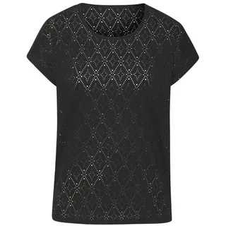 LASCANA Rundhalsshirt Damen schwarz Gr.40/42