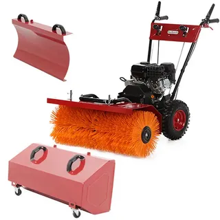 Benzin Kehrmaschine- Mehrzweckgerät - GeoTech SS 680 WEL EVO - Breite 80 cm - E-Starter