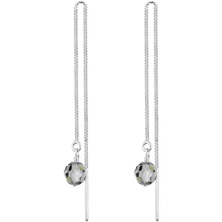 Elli Ohrhänger Glamour grau 925 Sterling Silber onesize