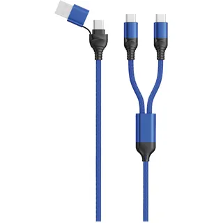 2Go USB Kabel 1,2 m USB A/USB C 2 x USB C Schwarz,