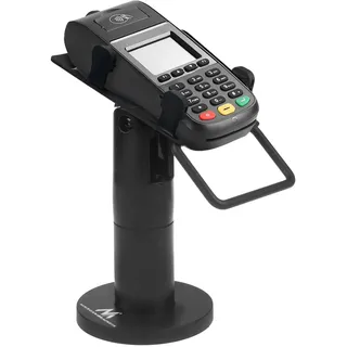 Maclean Brackets Maclean MC-818 Kartenterminal-Halterung für POS-Geräte | 270° drehbar, Neigungsverstellung +0° bis -75°, verstellbare Breite, mit Kabelmanagement, Tischmontage | EC-Terminal Tischhalterung