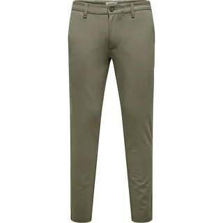 Only & Sons ONSMARK Slim Fit Chinohose Braun 36 34