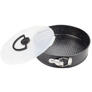 Michelino Springform Transportdeckel und Tragegriffen Ø26 Backblech mit Antihaftbeschichtung - schwarz