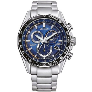 Citizen Herren Analog Solar Uhr mit Edelstahl Armband CB5914-89L Blau