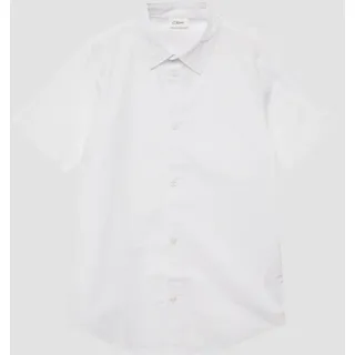 s.Oliver Kurzarmhemd im Slim Fit - weiß - 158/164
