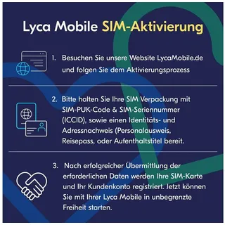 Lyca Mobile International Plus M Prepaid SIM Karte ohne Vertrag weiß Weiß LTE