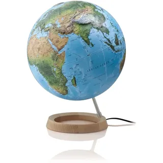 Raethgloben 1917 Verlags Full Circle R 3D-Leuchtglobus Silber