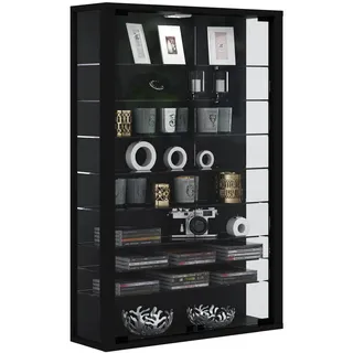 VCM Hängevitrine Vitrosa Mini 59 x 18 x 91 cm Schwarz