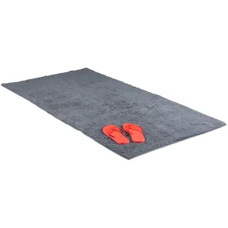 Relaxdays Badteppich Grau 80 x 150 cm