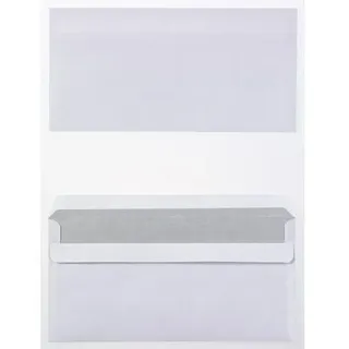 Viking Briefumschläge Ohne Fenster DL 220 (B) x 110 (H) mm Selbstklebend Weiß 75 g/m2 1000 Stück