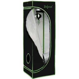 Zelsius Growzelt 40 x 40 x 120 cm Schwarz/Grün