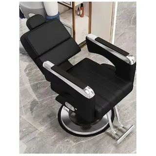 WKXTECZT Friseurstuhl Mit Hydraulischer Pumpe Friseursessel 360° Drehbar Friseurstühle Barber Stuhl Einstellbar, Mit Fußstütze Für Friseursalon Spa Tattoo Shop 150Kg,D