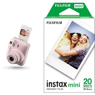 INSTAX Mini 12 Sofortbildkamera Blossom-Pink + Mini Film Standard (20/PK)