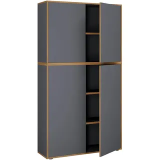 VCM Salia Aktenschrank 100 x 33 x 183 schwarz