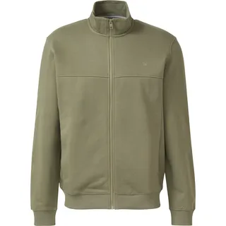 s.Oliver Sweatshirt-Jacke mit Stehkragen und Eingrifftaschen - olive - L