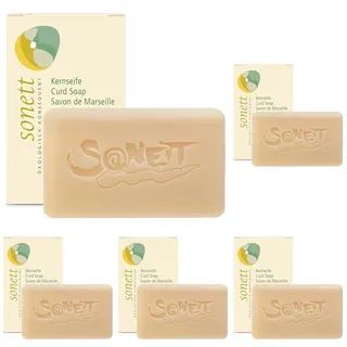 Sonett Kernseife (Stück), 100 g (Packung mit 5)