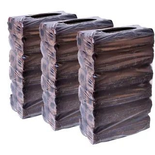 Pinikay Holzbriketts 100% Eiche – 8-eckig mit Loch – Premium Qualität – Hoher Heizwert – Geringe Asche – 10kg Packung für Ofen & Kamin, Pinikay Briketts, Holzbriketts Eiche, Kaminbriketts (30 kg)