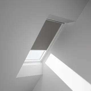 VELUX Verdunkelungsrollo DKL P10 0705SWL Grau 0705, GGU,Manuell,VELUX,weiße Schiene