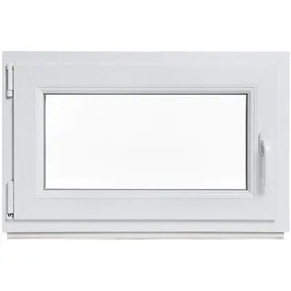 Kellerfenster - Kunststoff - Fenster - innen weiß/außen weiß - BxH: 50 x 40 cm - 500 x 400 mm - DIN Links - 2 fach Verglasung - 60 mm Profil