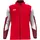 Trainingsjacke rot/weiß/dunkelrot 152