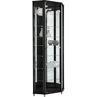 fif Möbel Eckvitrine TRIO 172 x 0 x 0 cm Schwarz