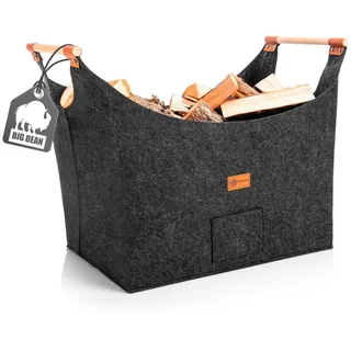 Thats Shopping Kaminholzkorb Filz 0,40 m Schwarz