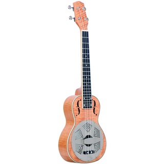 Gold Tone RESOUKE MAPLE T Tenor-Mensur Riegelahorn Resonator-Ukulele mit Tasche